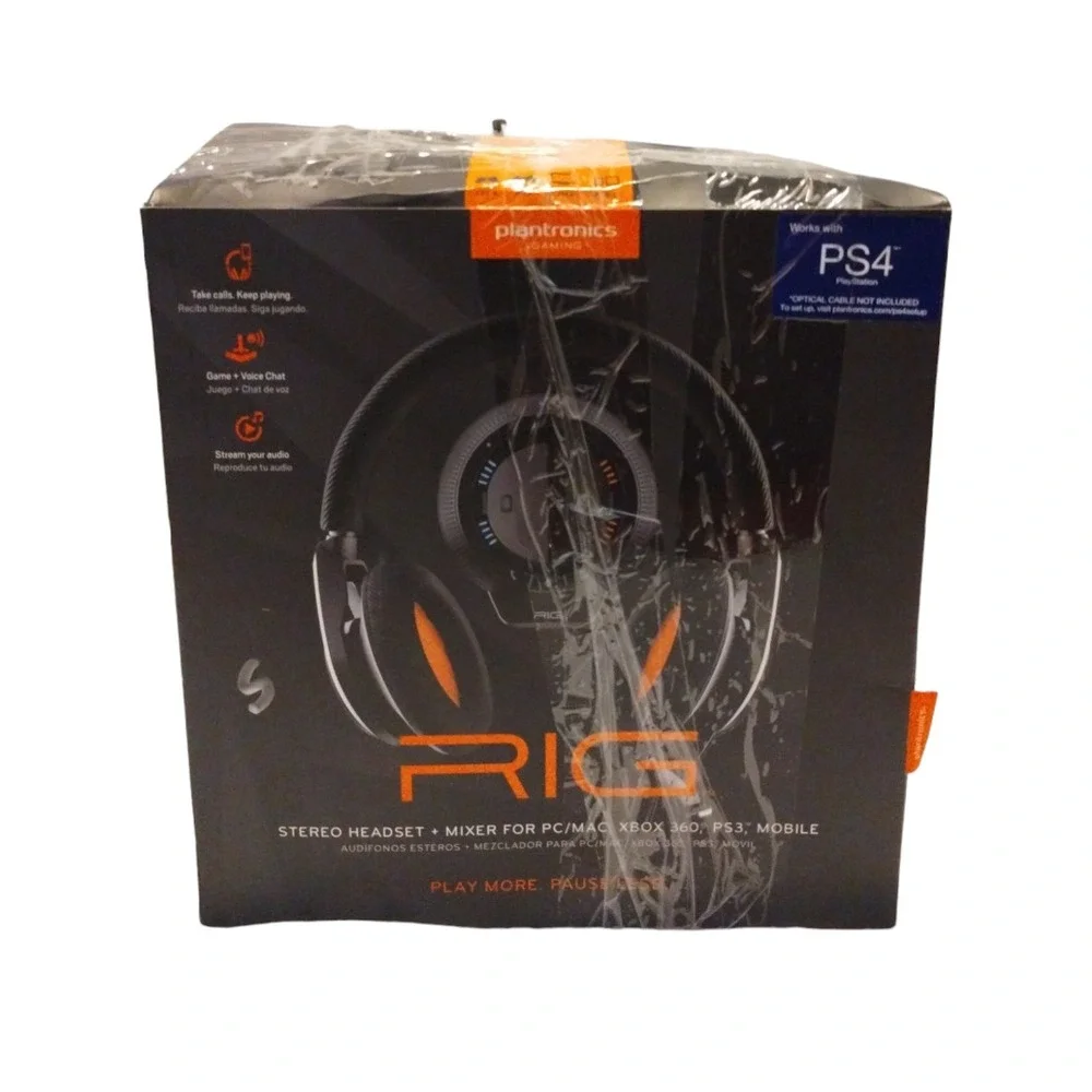 Plantronics RIG‎ Headband Headset Black for Stereo Gaming